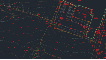 AutoCAD topographical drawing